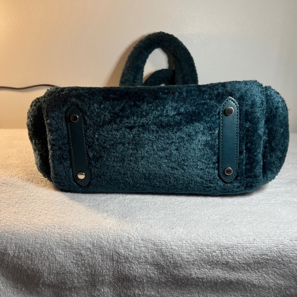 kate spade Dark Teal Faux Fur Tote - Picture 5 of 8
